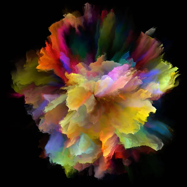 Virtuella färgexplosion Splash — Stockfoto