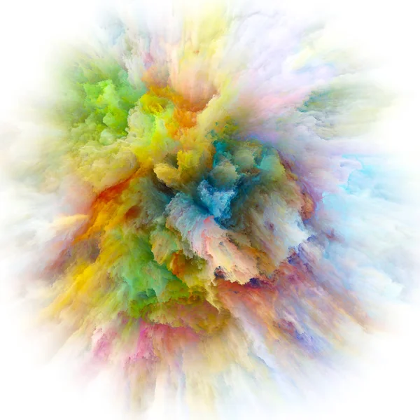 Hloubka barev úvodní exploze — Stock fotografie
