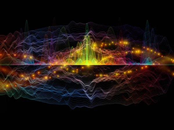 Виртуальная световая волна — стоковое фото