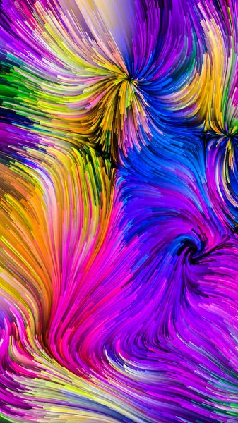 다채로운 페인트 전개 — 스톡 사진