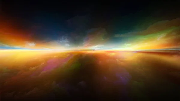 Sunset Visualization — Stock Photo, Image