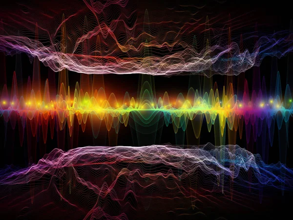 複雑な光波 — ストック写真