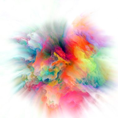 Canlı renk Splash patlama