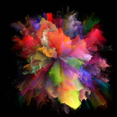 Renk Splash patlama yol