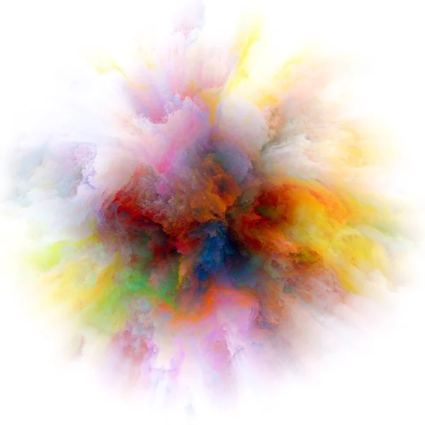 Advance barevné Malování Splash výbuchu — Stock fotografie