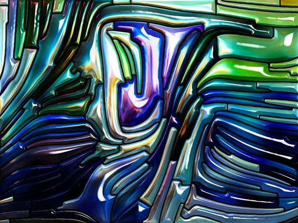 Norte de vidrio de color iridiscente — Foto de Stock