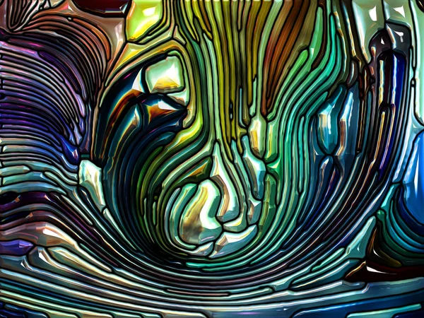 Manier van iriserende kleuren glas — Stockfoto