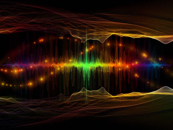 复杂光波 — 图库照片