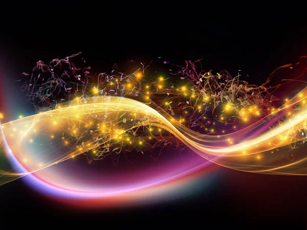 Emergence of Light Wave — Stock Photo, Image