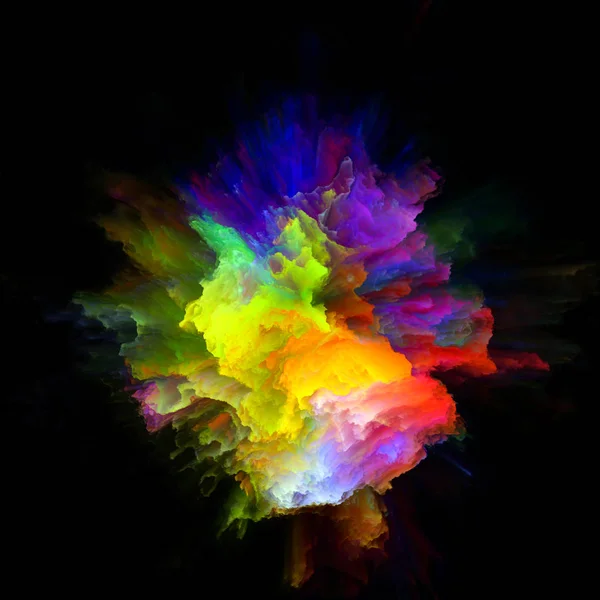 Acceleration of Color Splash Explosion — Stock Photo, Image