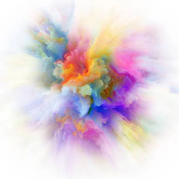 Rozmanitost barevné Malování Splash výbuchu — Stock fotografie