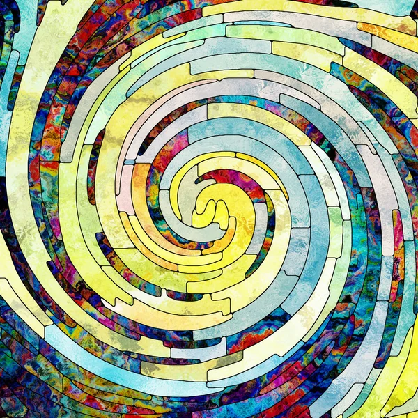 Ilusiones de color espiral — Foto de Stock