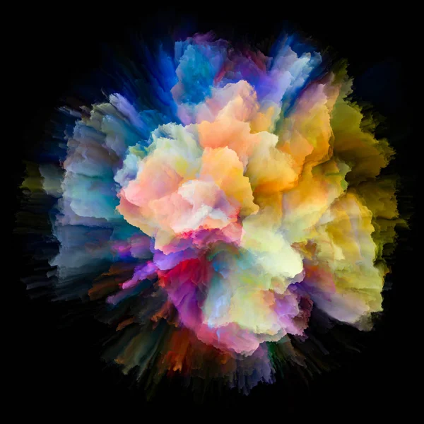 Synergie Color Splash výbuchu — Stock fotografie