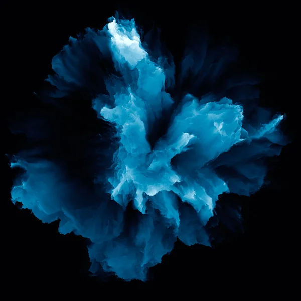 Visualization of Color Splash Explosion — Stock Photo, Image