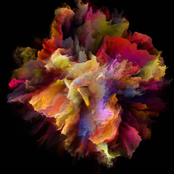 Virtuella färgexplosion Splash — Stockfoto