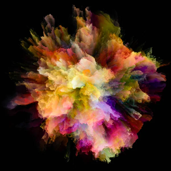 Malovaný Color Splash exploze — Stock fotografie