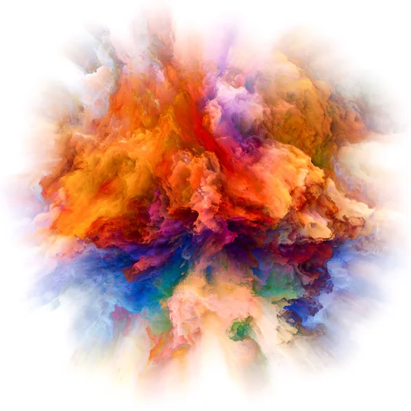 Vrstvy barvy úvodní exploze — Stock fotografie