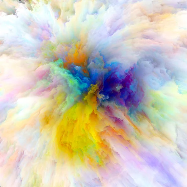 Diversità di vernice colorata esplosione di schizzi — Foto Stock