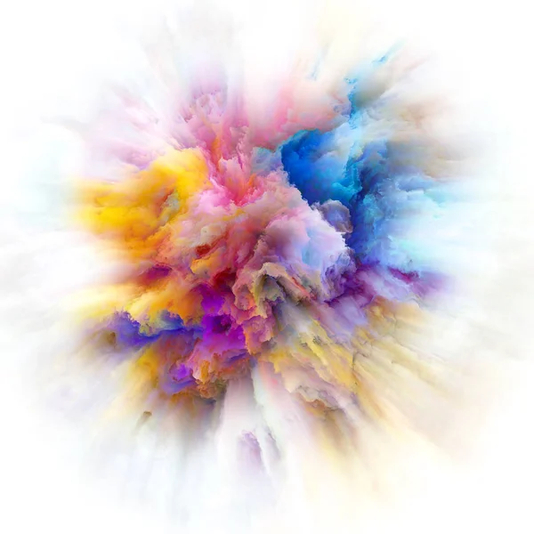 色スプラッシュ爆発の魔法 — ストック写真