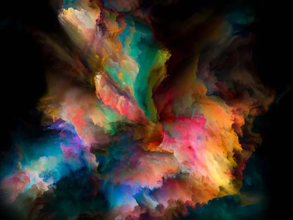 Mar de cores, uma tempestade de emoções . — Fotografia de Stock