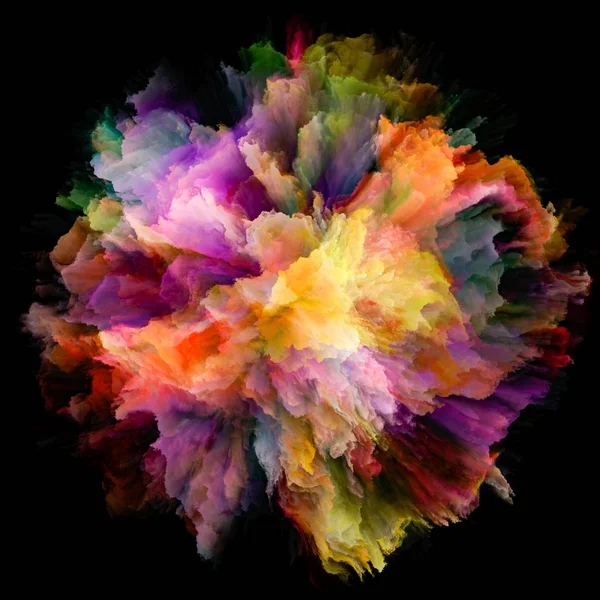 Unfolding av färgexplosion Splash — Stockfoto