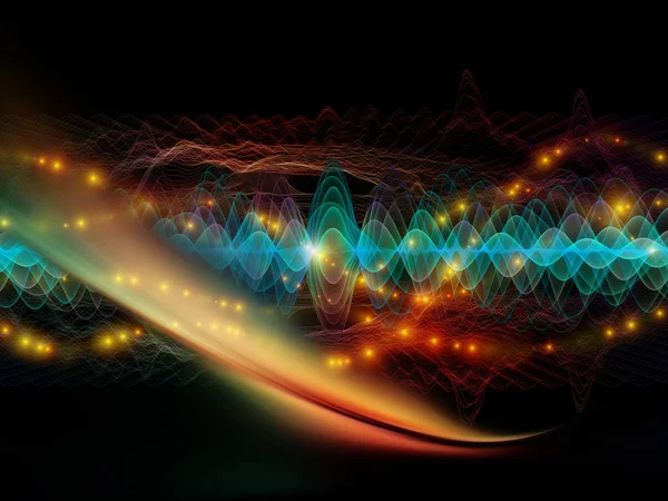 Computing Light Wave — Stock Photo, Image