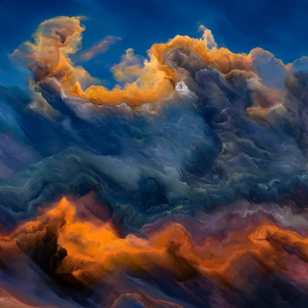 Kunstmatige Cloudscape — Stockfoto