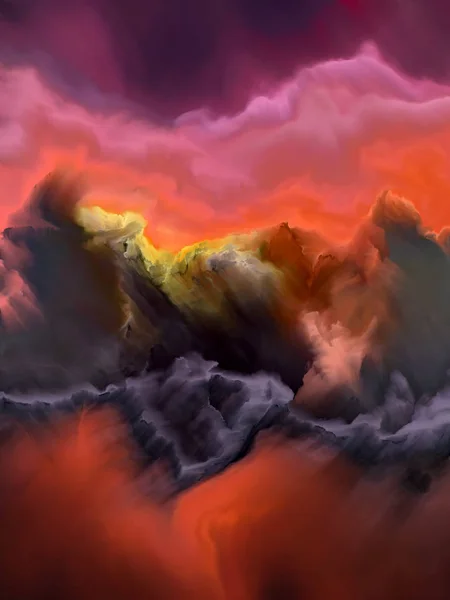 Πολύχρωμο cloudscape — Φωτογραφία Αρχείου