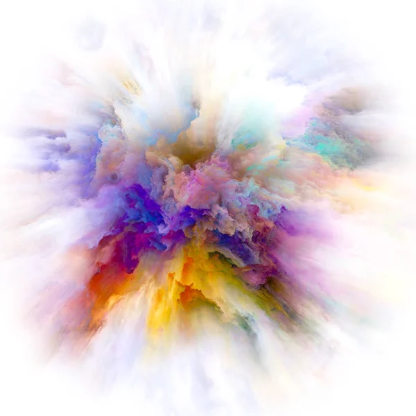 色スプラッシュ爆発の層 — ストック写真