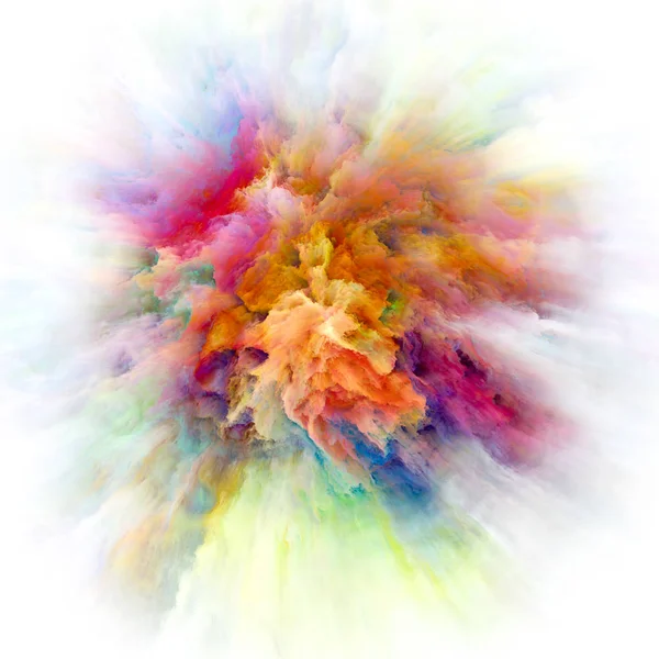Vrstvy barvy úvodní exploze — Stock fotografie