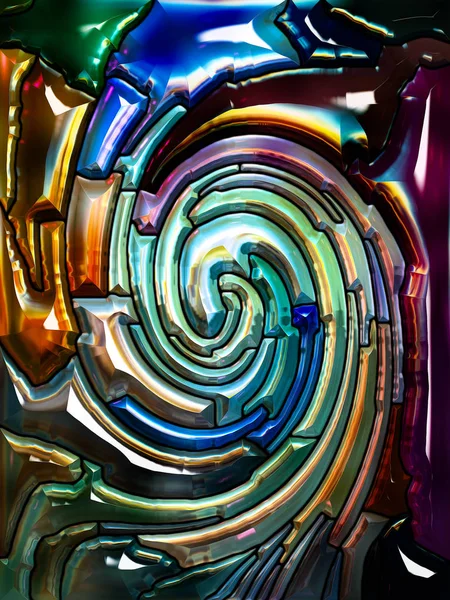 Ускорение спирального цвета — стоковое фото