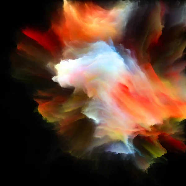 Virtuella färgglada måla Splash Explosion — Stockfoto