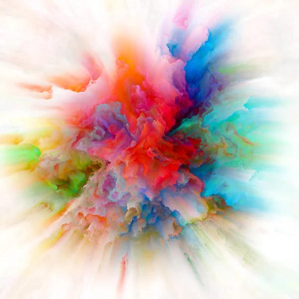 Acceleration of Colorful Paint Splash Explosion — Stock Photo, Image