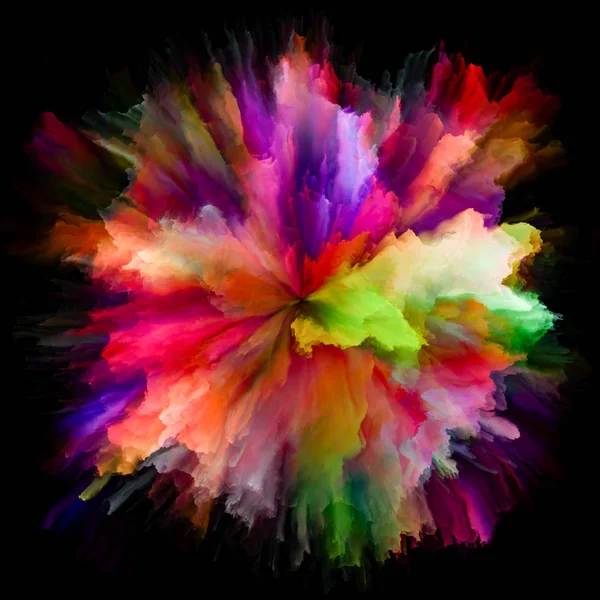 Paradygmat kolorowe farby Splash Explosion — Zdjęcie stockowe