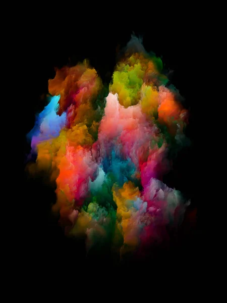 Nebulosa Cor Série Flor Cósmica Arranjo Criativo Texturas Coloridas Ricas — Fotografia de Stock