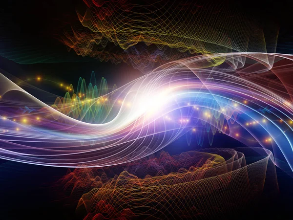 Colorful Light Wave — Stock Photo, Image