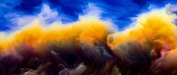 Calcolo del paesaggio nuvoloso — Foto Stock