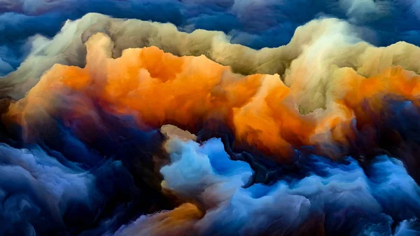 Όραμα του σύννεφων τοπίου — Φωτογραφία Αρχείου