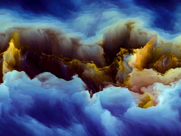 Κομψότητα του σύννεφων τοπίου — Φωτογραφία Αρχείου