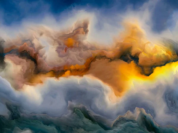 Kleurrijke cloudscape — Stockfoto