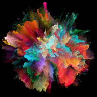 Kavramsal renk Splash patlama