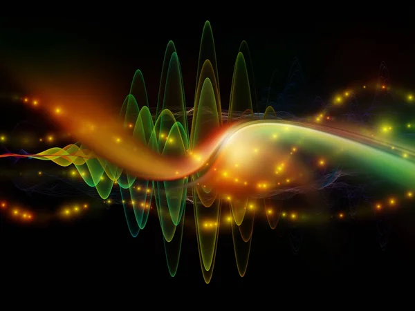Виртуальная световая волна — стоковое фото