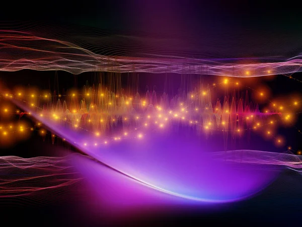 Цифровой световой волн — стоковое фото