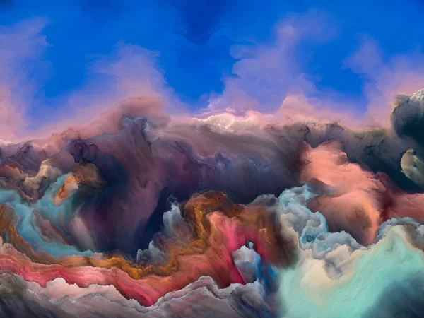 Synergies du paysage nuageux — Photo