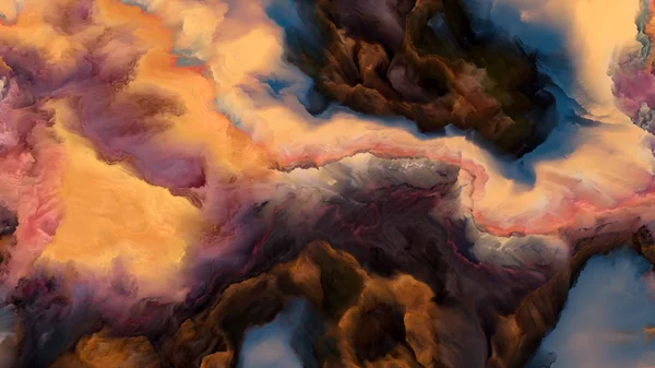 Illusion einer Wolkenlandschaft — Stockfoto