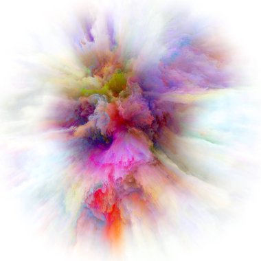 Mecazi renkli boya Splash patlama