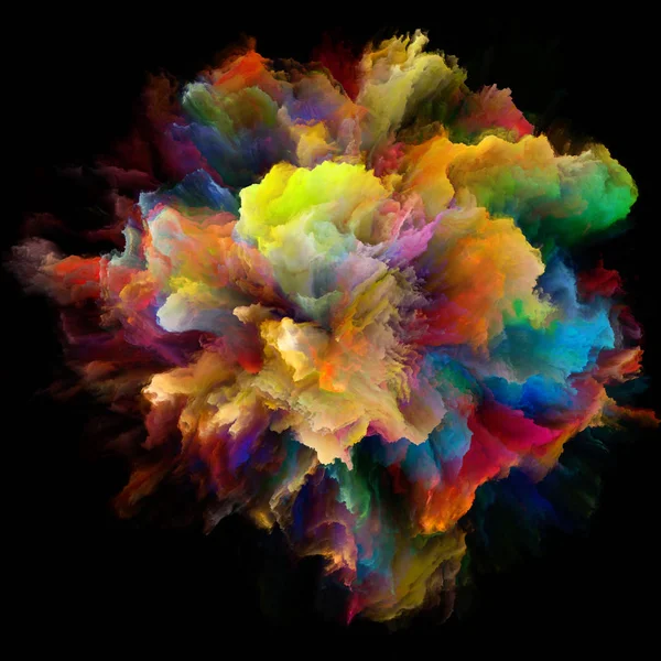 Konceptuella färgexplosion Splash — Stockfoto