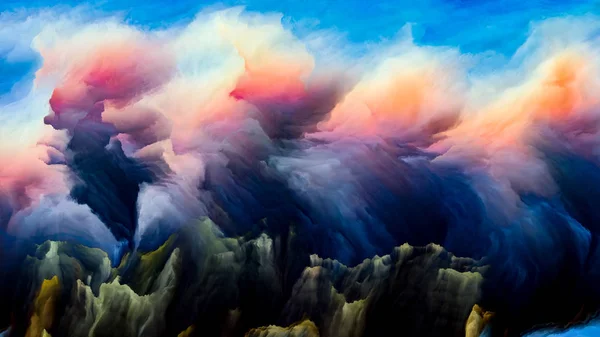 Kunstmatige Cloudscape — Stockfoto
