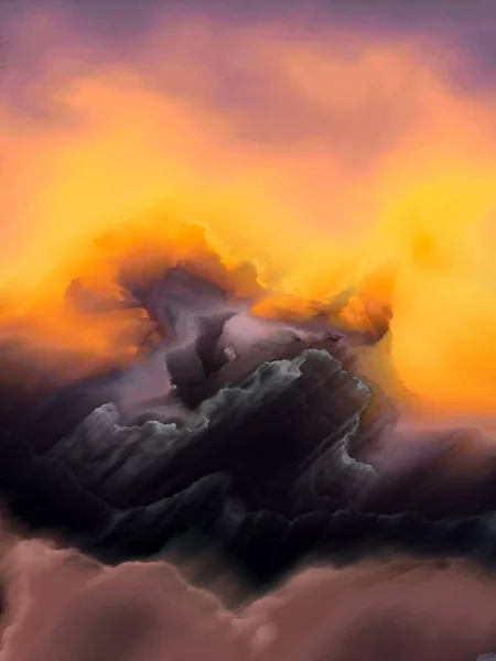 Туман Морокраєвид — стокове фото