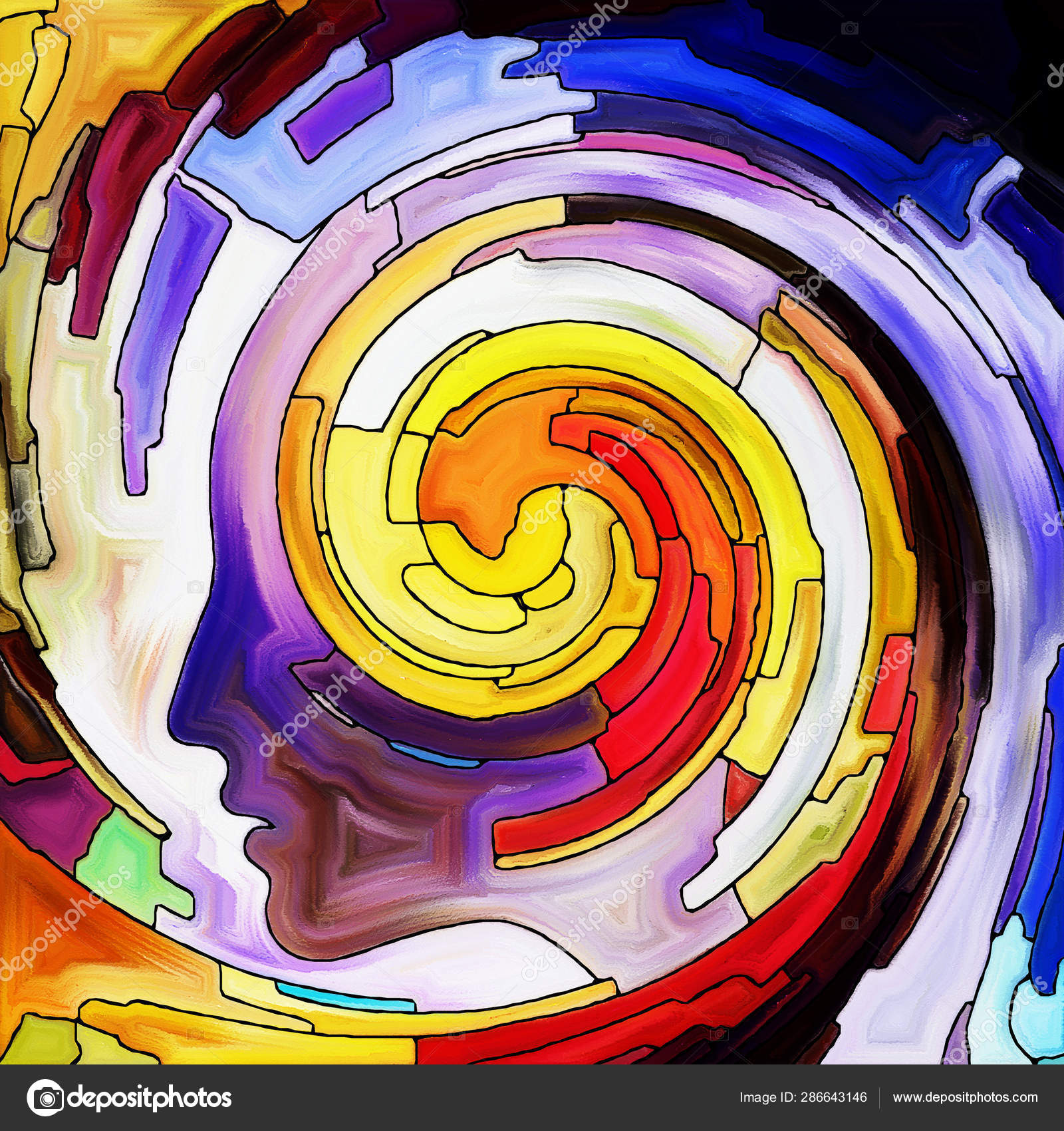 Illusion De Couleur Spirale Image Libre De Droit Par Agsandrew C